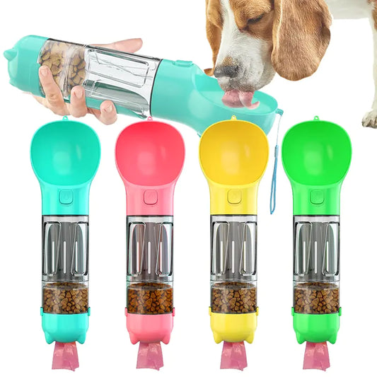 Portable 3-in-1 Dog Water Bottle and Feeder