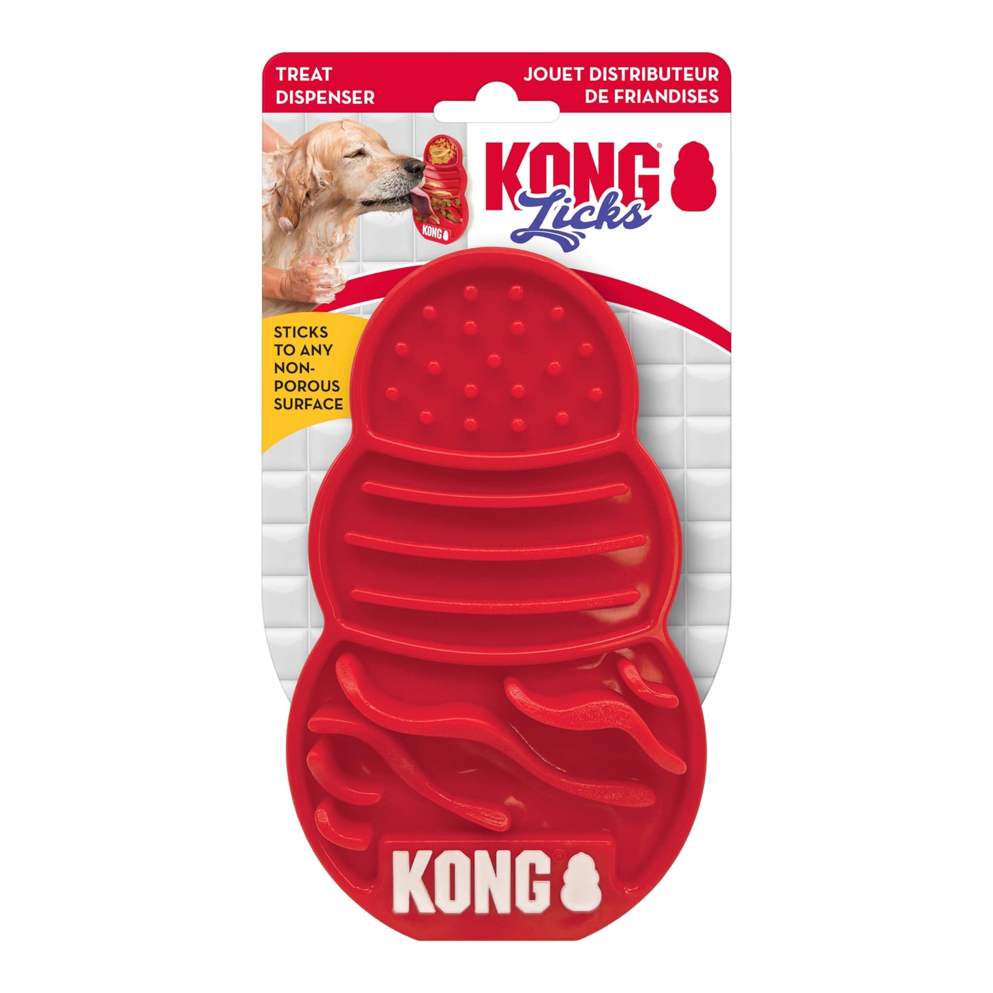 KONG Licks Mat Treat Dispenser with Ridges and Grooves