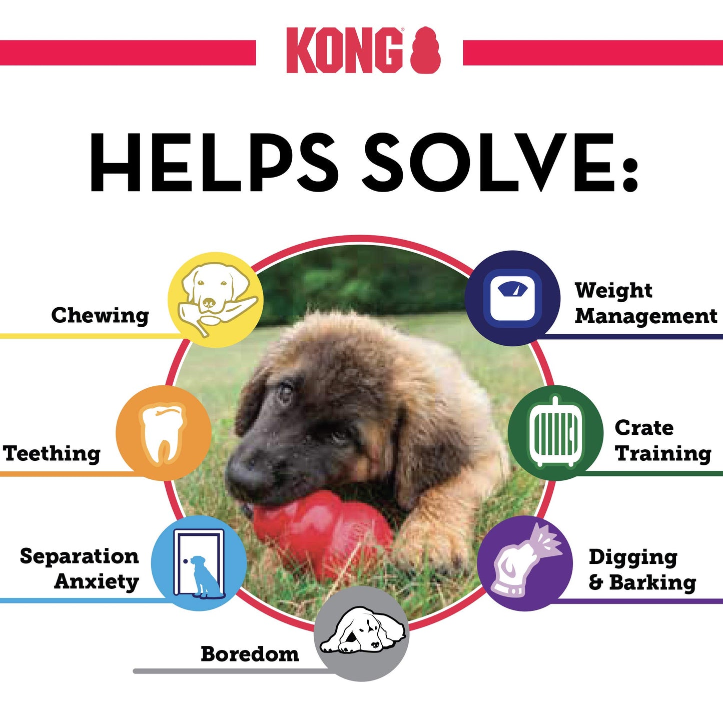 KONG Classic Stuffable Dog Toy - Fetch & Chew Toy for Dogs - Treat-Filling Capabilities & Erratic Bounce for Extended Play Time - Durable Natural Rubber Material - for Large Dogs