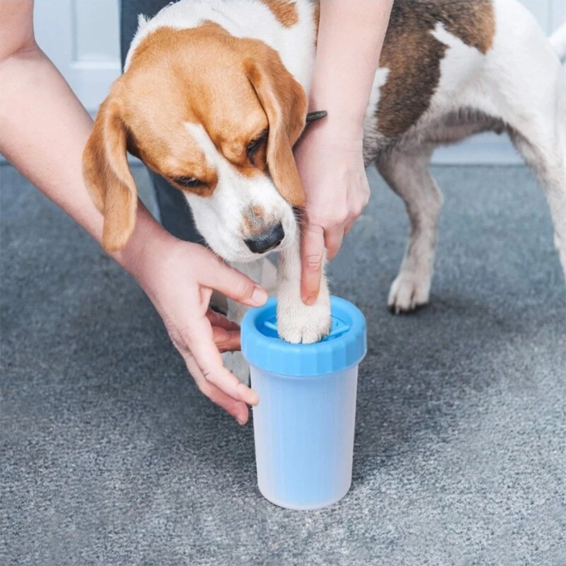 Taza de pata fangosa de peluquería canina