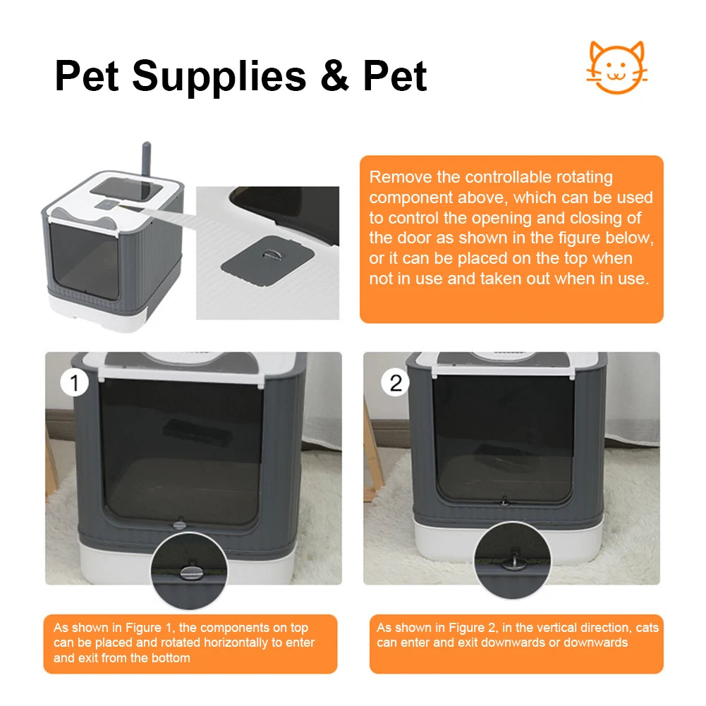 Cat Litter Box Cat Sandbox Deodorant Cat Toilet Deodorizing Kitten Training Toilet Cats Cleaning Sandbox Basin Cat Supplies