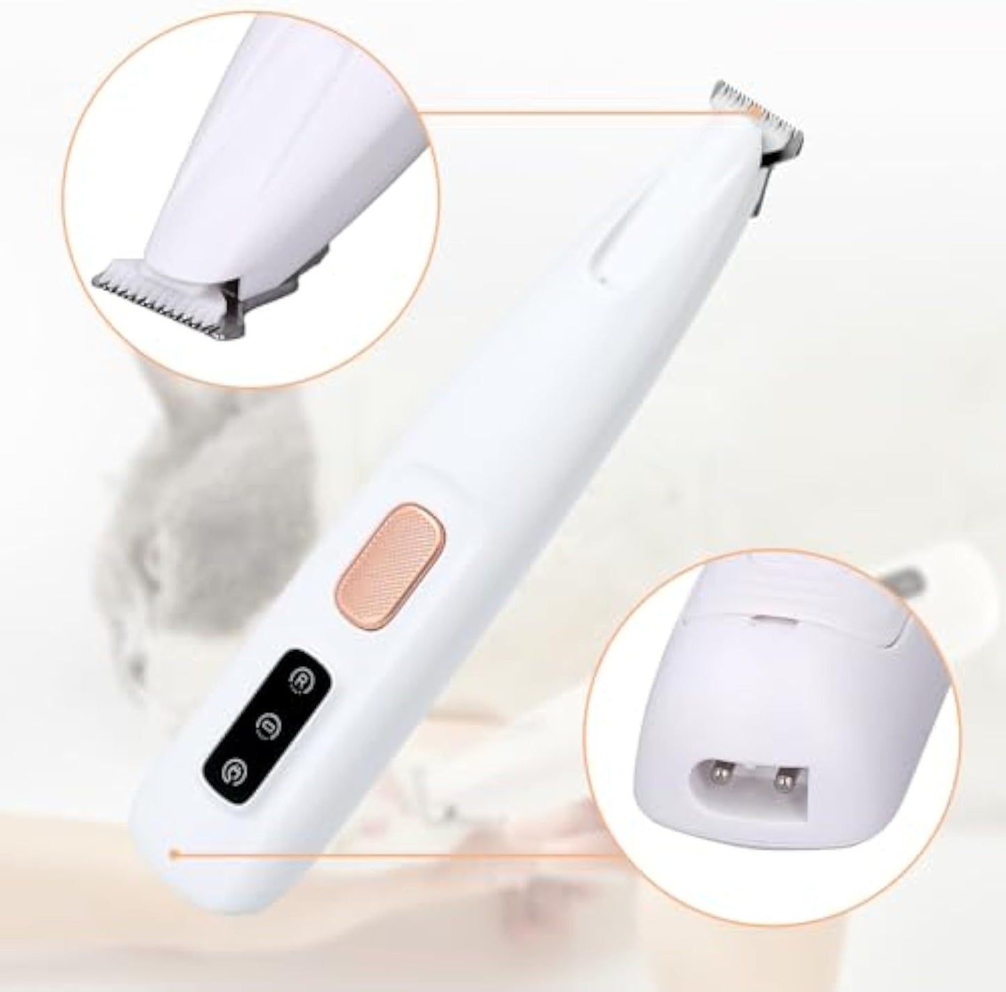 Dog Paw Trimmer Electric Dog Trimmer For Paws Pet Paws Trimmer With Led Light Rechargeable Low Noise Pet Trimmer Hair Clipper